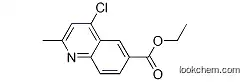 Molecular Structure of 100375-87-9 (Ethyl 4-chloro-2-methylquinoline-6-carboxylate)